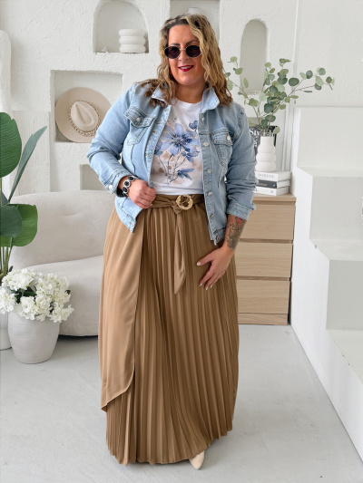 Sukně Elnina do 4XL - camel