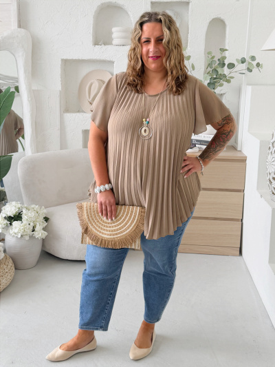 Halenka Plisa do 4XL fango